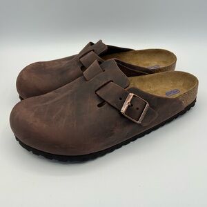 NEW Birkenstock Boston Soft Clog Habana Oiled Leather 41 Ladies 10 Men 8 Regular